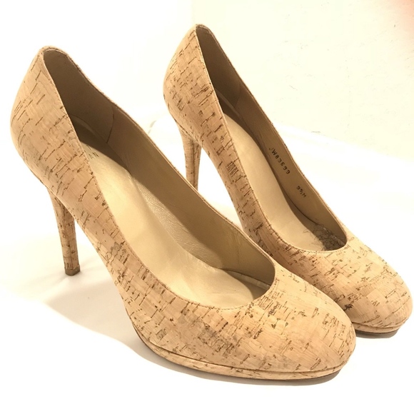 stuart weitzman cork heels